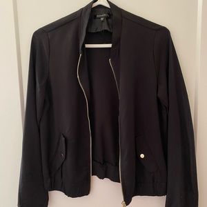 Black bomber jacket